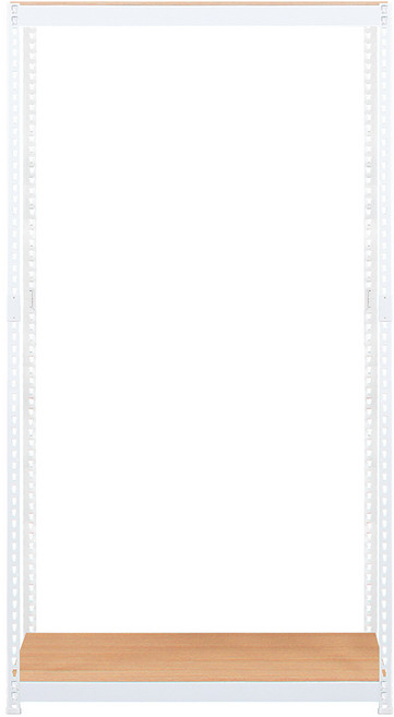 스피드랙 V2 스탠드 선반 2단 1100 x 500 x 2100 mm, 화이트