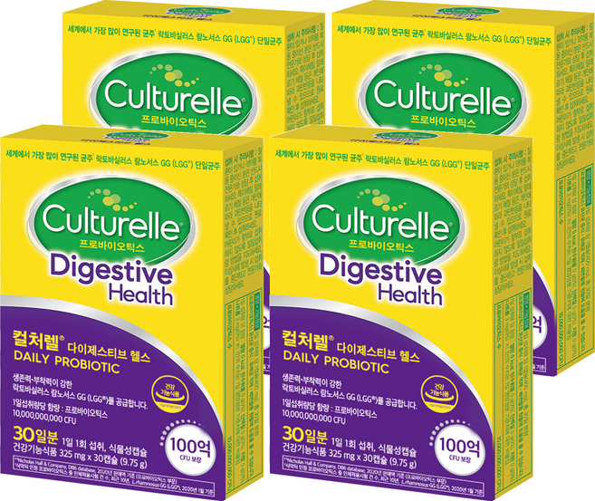 Culturelle 康萃樂 日常益生菌膠囊, 30顆, 4盒