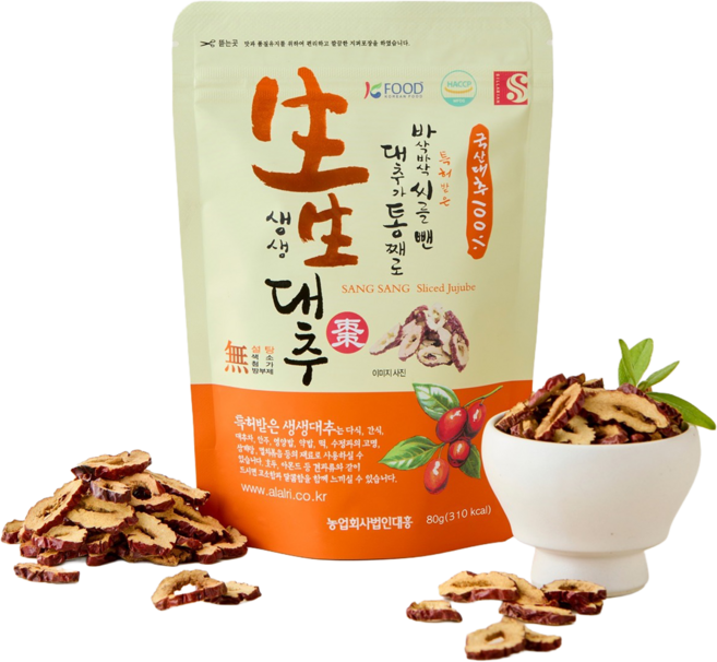 생생대추, 1개, 80g