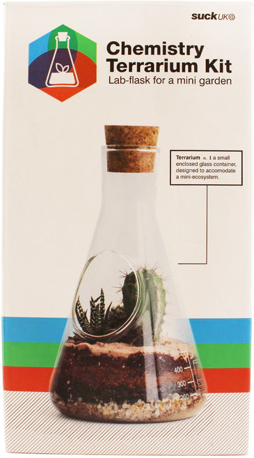 suck UK CHEMISTRY SET TERRARIUM 玻璃三角燒杯植物盆 791g