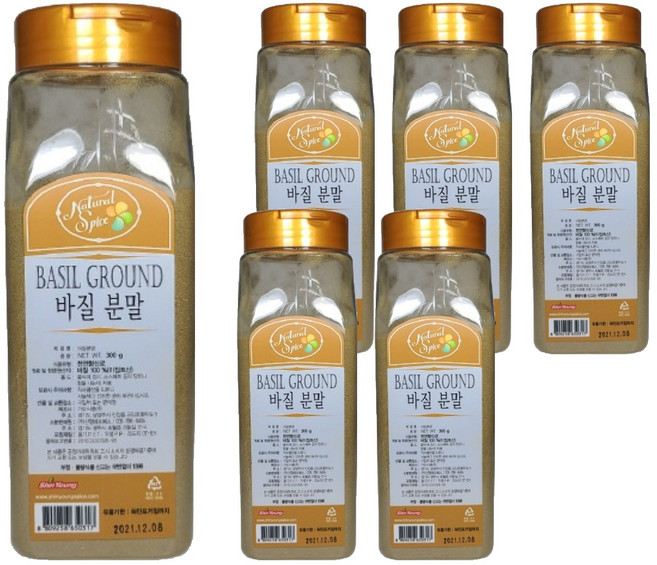 내츄럴스파이스 바질분말, 300g, 6개