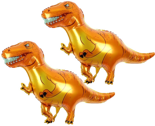 氣球 霸王龍 42吋, 黃色, 2個