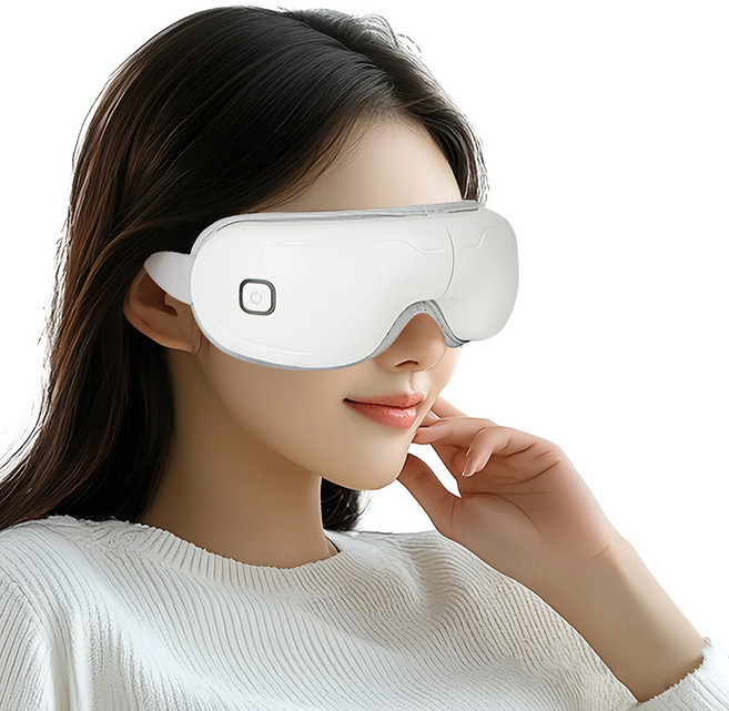 808 무선 온열 진동 바디아이 안마기, 소프트화이트