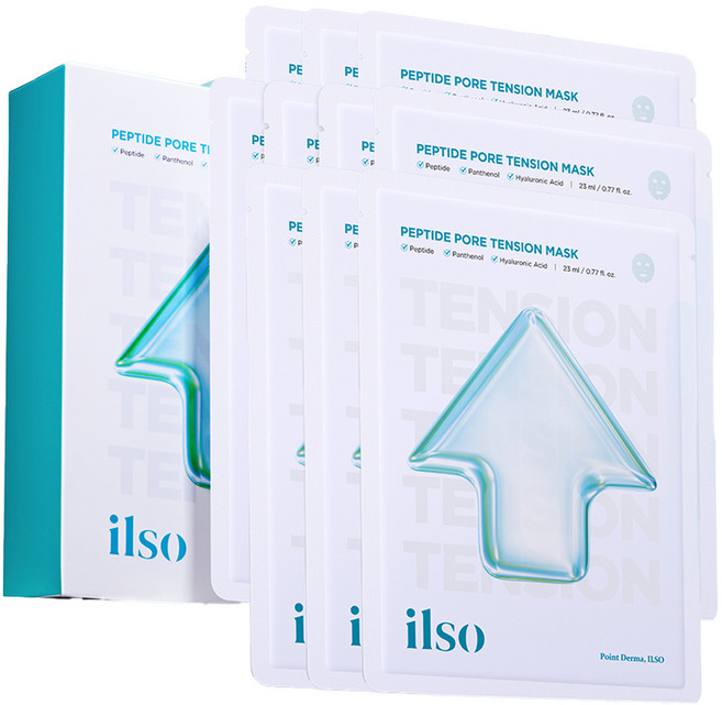 일소 펩타이드 모공 텐션 마스크, 1개, 10개입