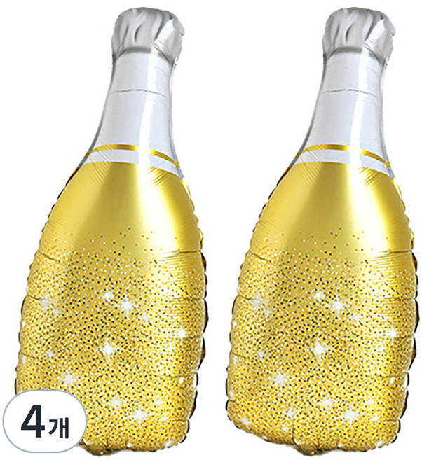 타이탄 생일 파티 풍선, 버블 보틀, 4개