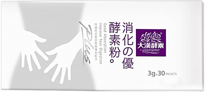 大漢酵素 消化の優酵素粉Plus 30包, 3g, 1盒