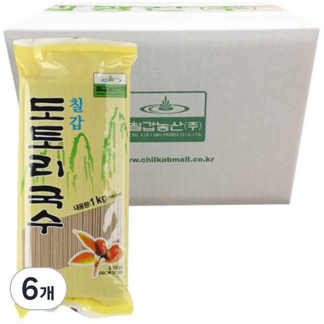 칠갑농산 도토리 국수, 1kg, 6개