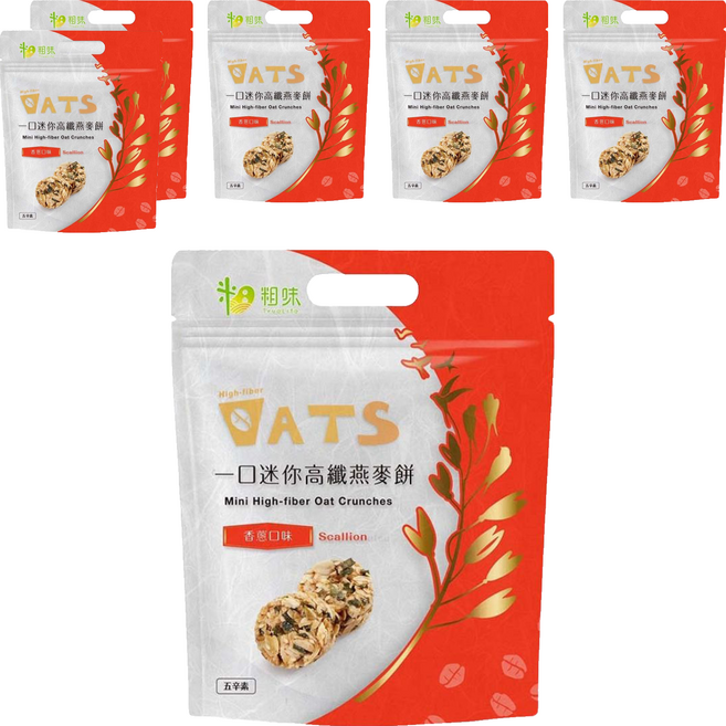 True Life 粗味 香蔥一口燕麥餅, 180g, 6袋