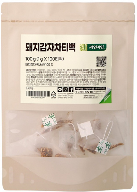 자연지인 돼지감자차티백, 1g, 100개입, 1개
