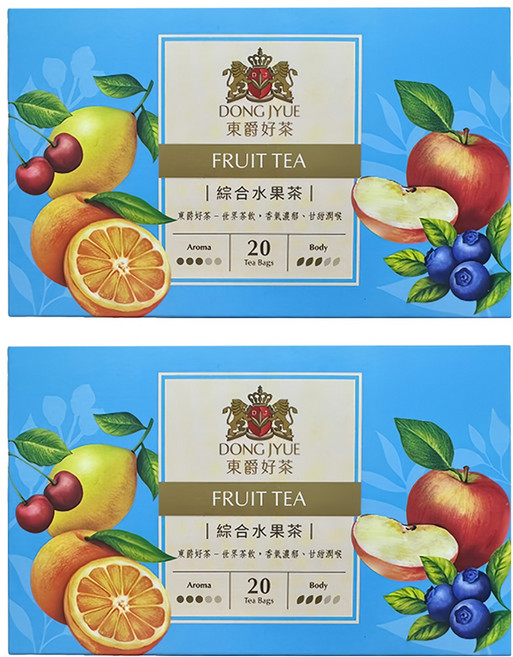 DONG JYUE 東爵好茶 綜合水果茶, 2g, 20包, 2盒