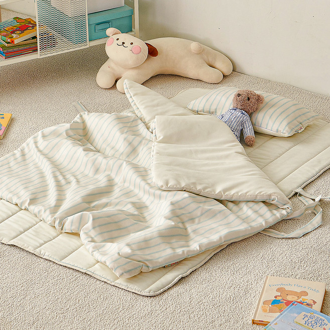 잠자코 스위트라이프 어린이집 낮잠이불 세트, 민트