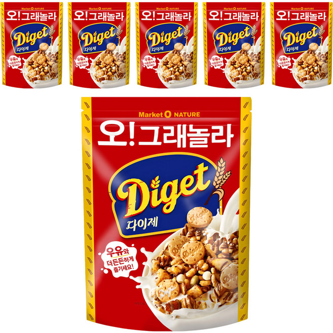 Market O Nature O Granola Digest 穀物麥片, 250g, 6個