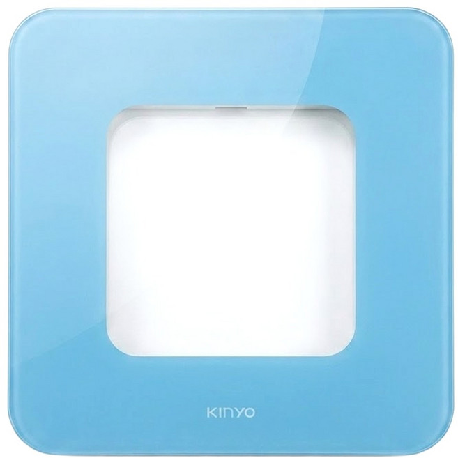 Kinyo LED晶透極簡透明款體重計 280 x 280 x 20mm, DS-6562, 透明款, 1個
