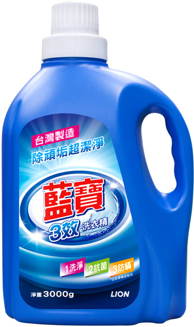 藍寶 3效洗衣精, 3kg, 1瓶