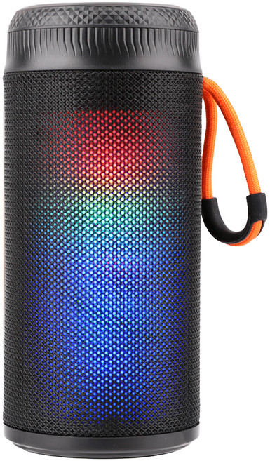 홈플래닛 LED 블루투스 5.4 스피커, 블랙, HomePlanet OS-1100