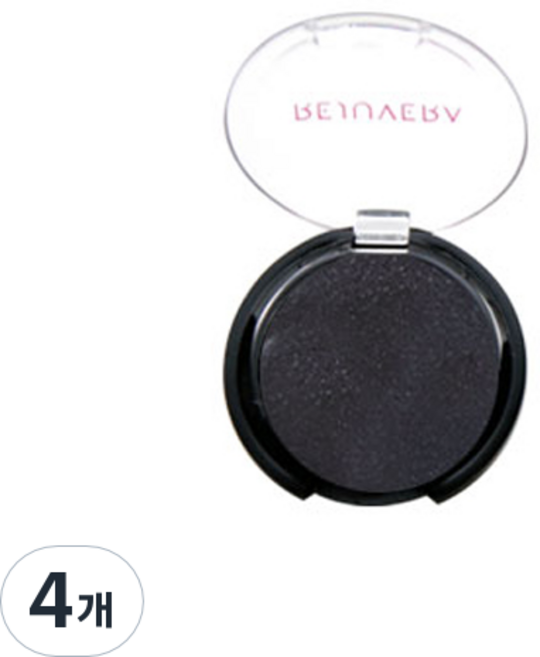 레쥬베라 블랙 화이트 아이섀도우, 쉬머블랙, 4개