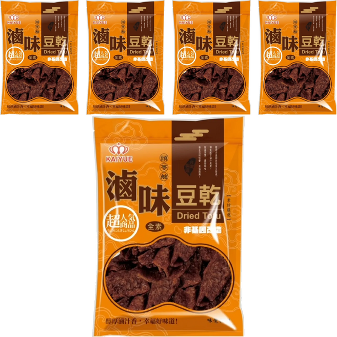 Chiao-E 巧益 頭等艙 全素滷味豆乾, 300g, 5包