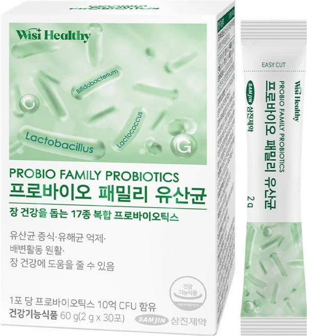 위시헬씨 프로바이오 패밀리 유산균, 60g, 1개 - 쿠팡