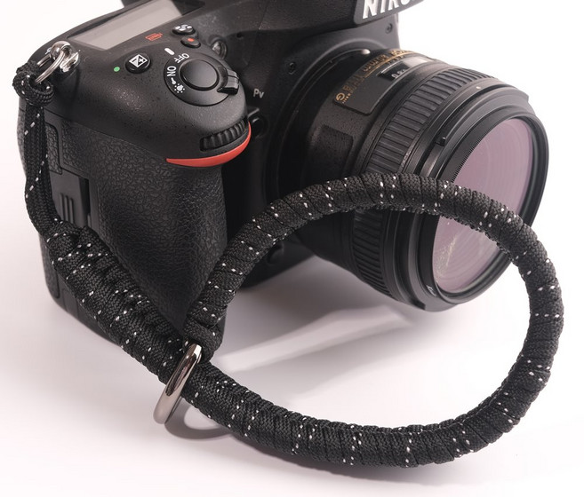 코엠 카메라 로프 손목 핸드스트랩 MJ, 스파클링 블랙, 1개