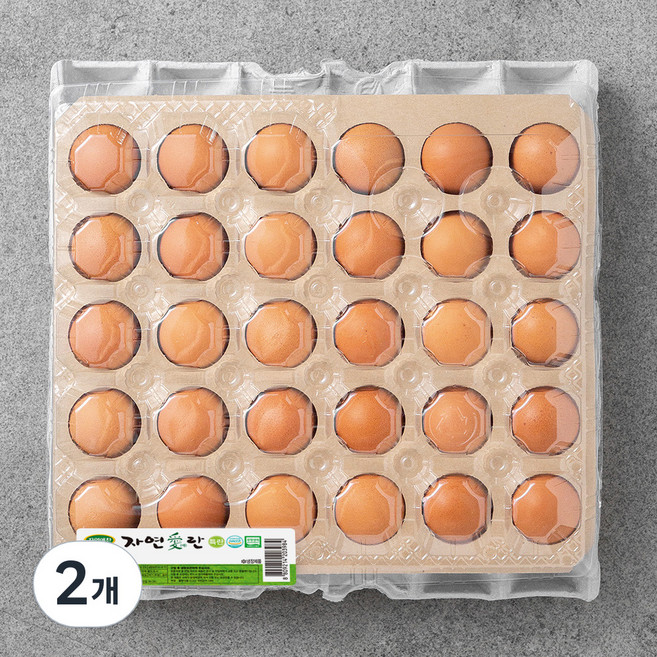 자연애찬 무항생제 특란, 30구, 2개