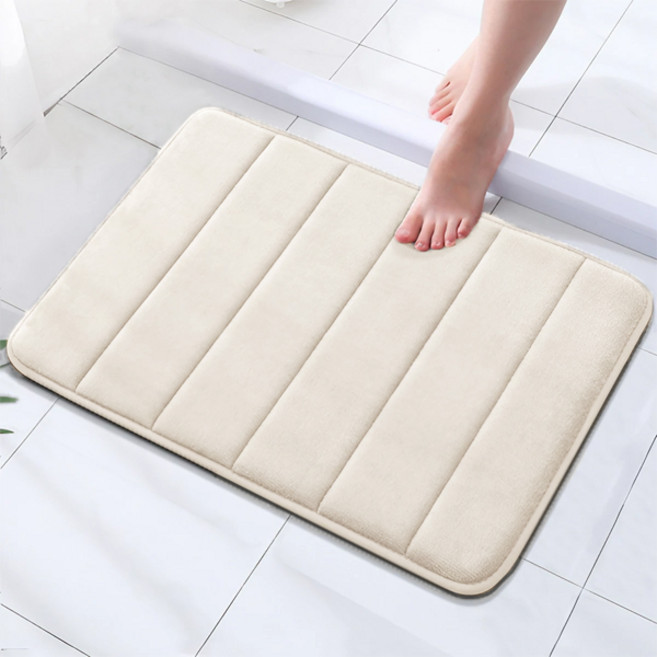 어바웃바쓰 심플 욕실 발매트, 애프리콧, 1개