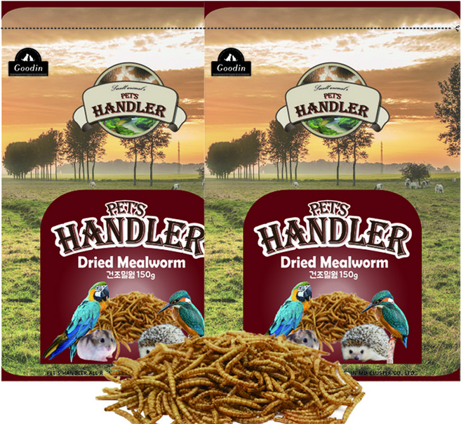 펫츠핸들러 건조밀웜, 150g, 2개