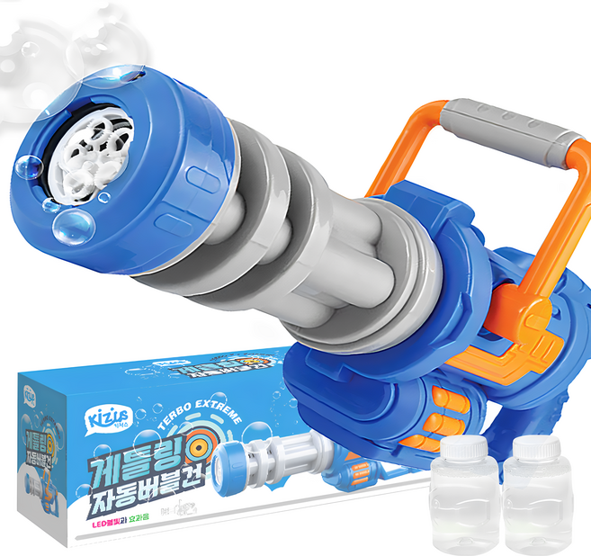 키저스 게틀링 터보 자동 버블건, 혼합색상, 1세트