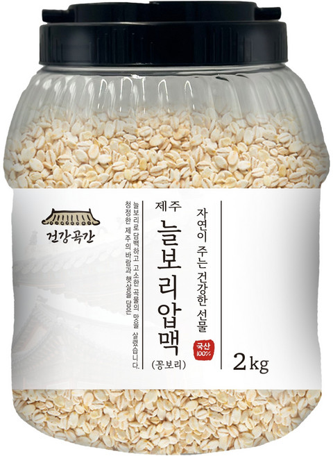 대구농산 건강곡간 국내산 제주 늘보리 압맥 꽁보리, 2kg, 1개