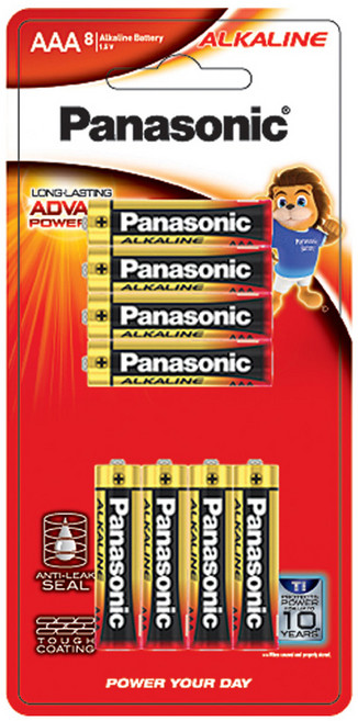 파나소닉 알카라인 AAA 건전지, 8개입, 1개