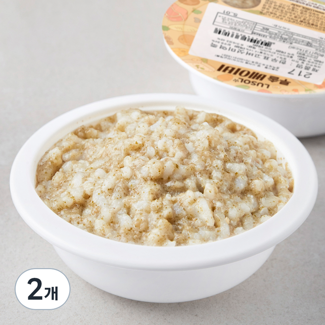 루솔 2단계 7~9개월 한우 표고버섯 미역죽 이유식 217, 혼합맛(한우/표고버섯/미역), 180g, 2개
