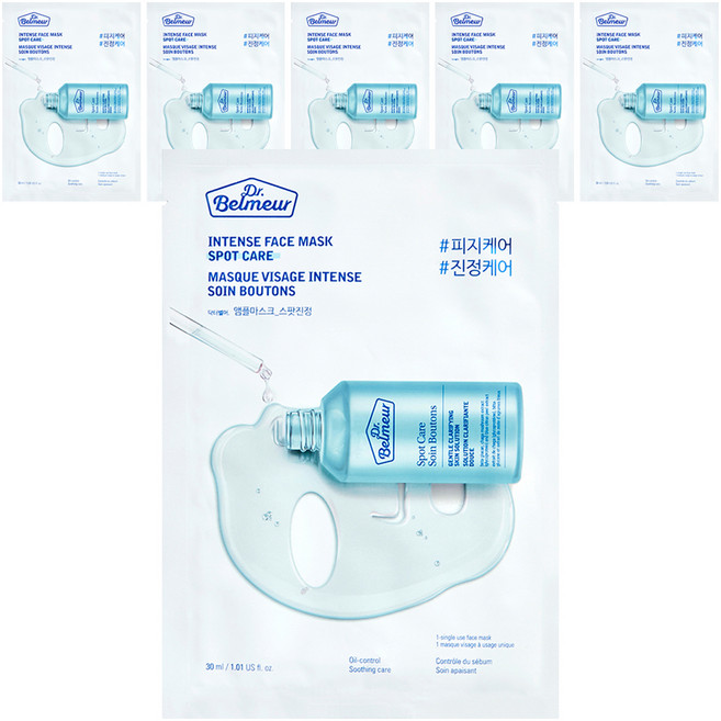 닥터벨머 앰플 마스크 스팟 진정 30ml, 1개입, 6개