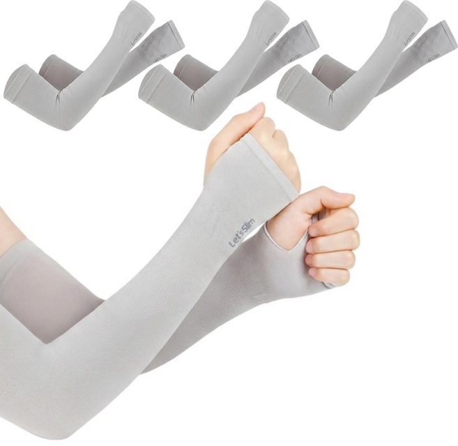 와이홉 아이스 쿨링 팔토시 양손 세트, 그레이, 3세트