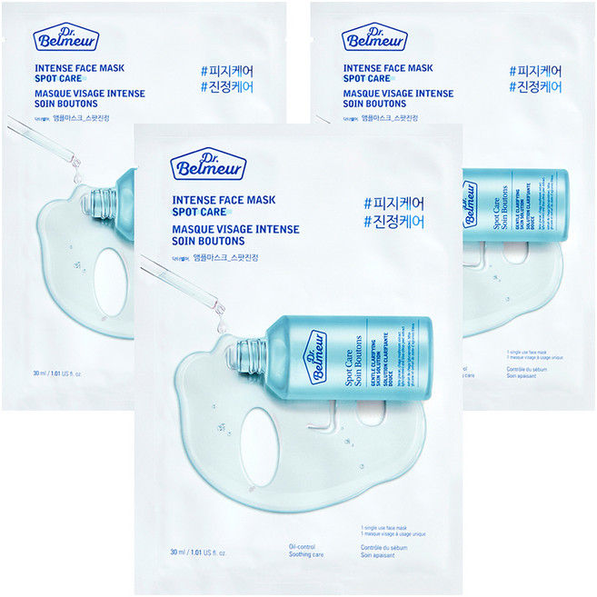 닥터벨머 앰플 마스크 스팟 진정 30ml, 1개입, 3개