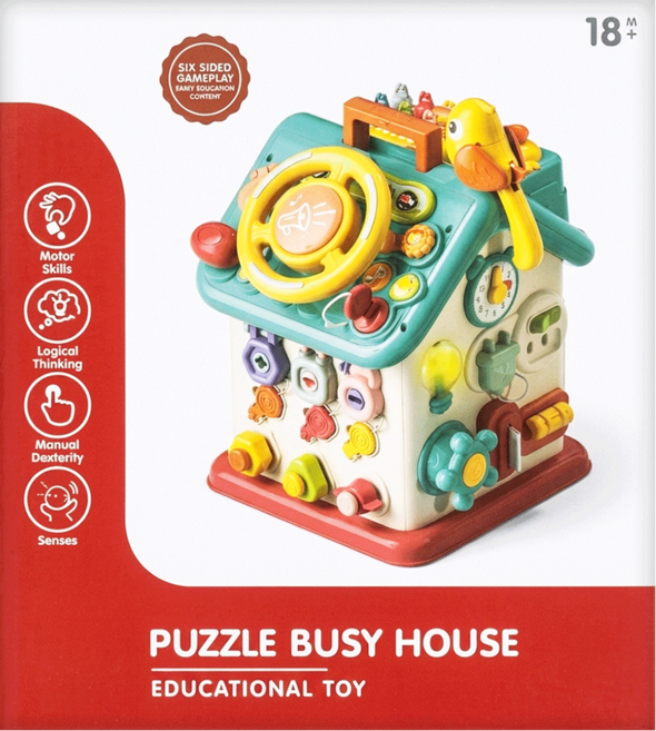 PLAYFUL TOYS 頑玩具 聲光益智忙碌屋, 混和顏色, 1個