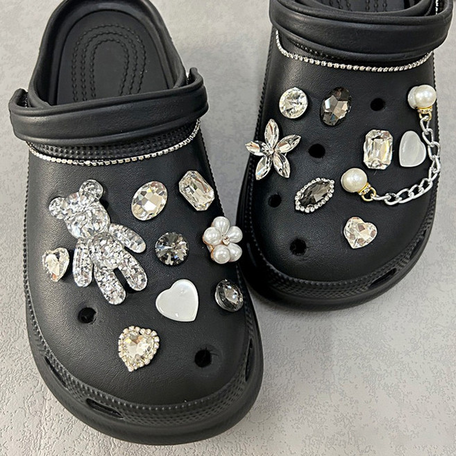 수스다 여성용 크리스탈 비즈 큐빅 파츠 19p 세트 CA1