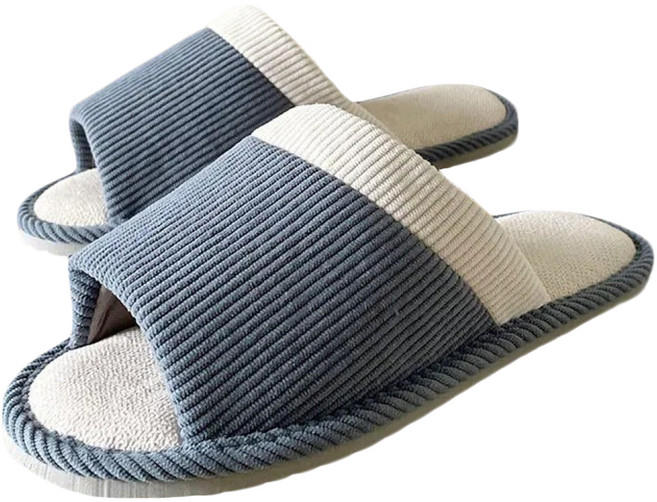TAIWAN SLIPPER 台灣犀利趴 悠活系列 保暖布質家居室內拖鞋 CWL-J3 200g, 藍色, 1雙