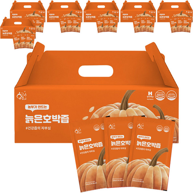 황금이네 늙은 호박즙, 100ml, 210개