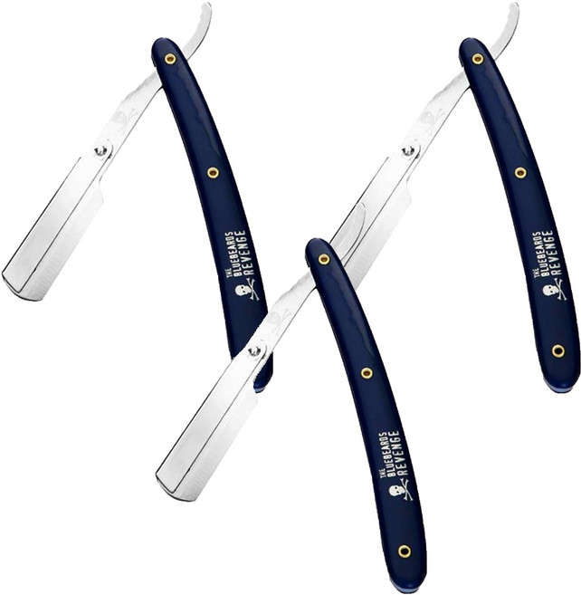 블루비어드리벤지 컷뜨롯 쉐이벳 일자면도기, 1개입, 3개