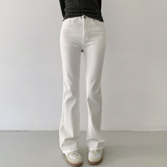 플랜데이 주식회사 여성용 숏 미디움 롱 기장 니키 히든밴딩 스판 베이직 부츠컷 팬츠