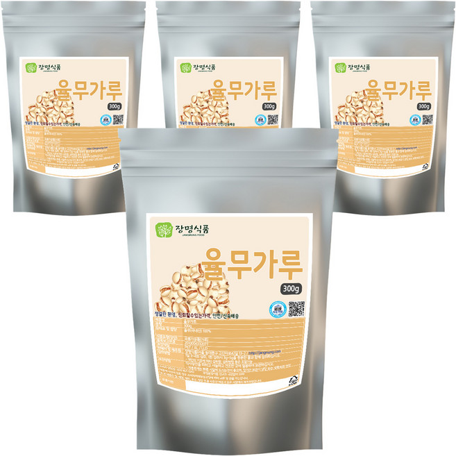 장명식품 생 율무가루, 300g, 4개