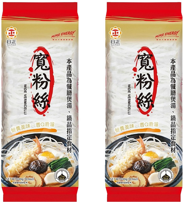 日正食品 寬粉絲, 300g, 2包