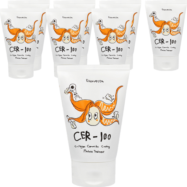 엘리자베카 밀키피기 콜라겐 세라마이드 코팅 프로틴 트리트먼트, 100ml, 8개