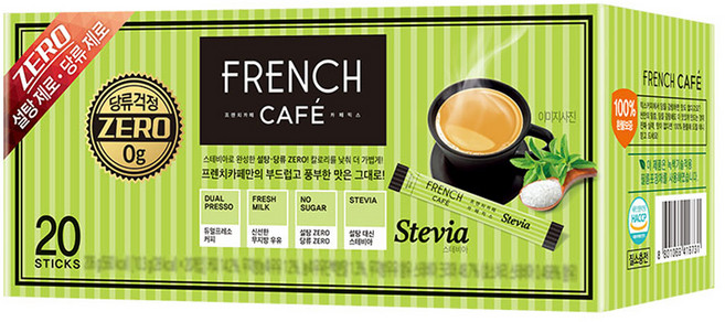 프렌치카페 스테비아 카페믹스, 10.3g, 20개입, 1개