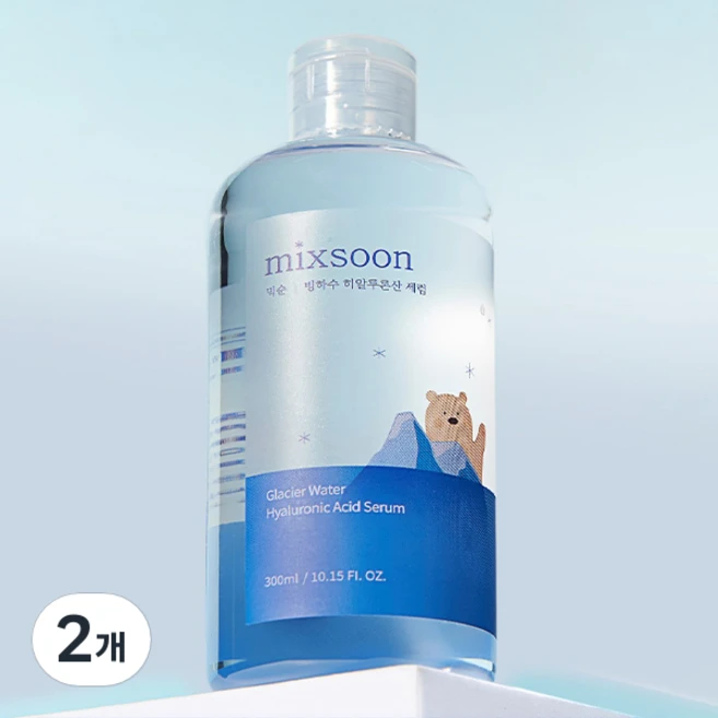 믹순 빙하수 히알루론산 세럼, 300ml, 2개 - 쿠팡