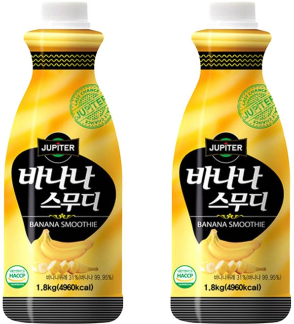 쥬피터 바나나 스무디, 1.8kg, 2개