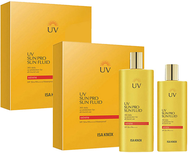 이자녹스 UV 선 프로 365 익스트림 선 플루이드 SPF50+ PA++++ 100ml + 70ml, 170ml, 2개