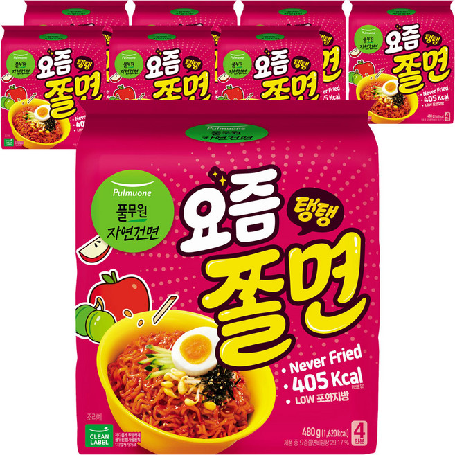 풀무원 요즘 탱탱쫄면 120g, 32개