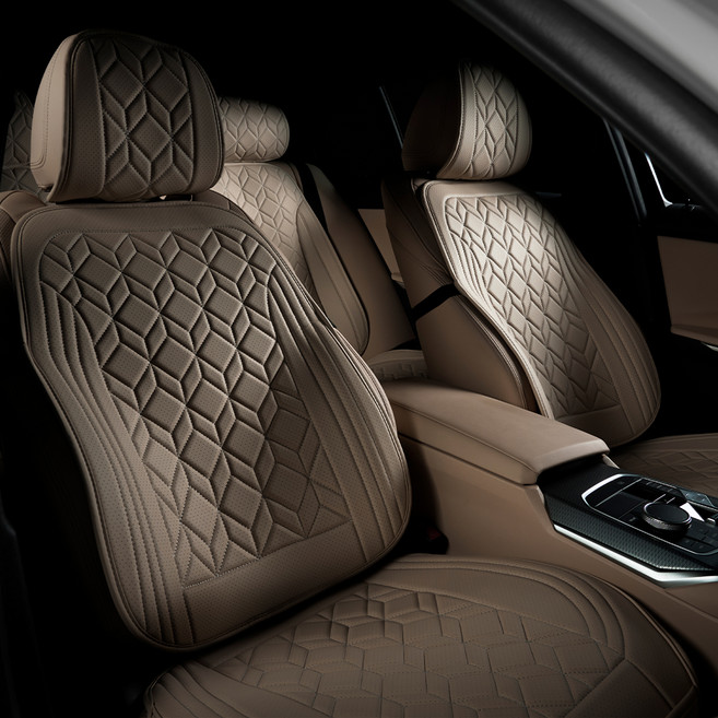 벤딕트 차량용 카시트 커버 앞좌석 풀세트, 토피브라운, 1세트