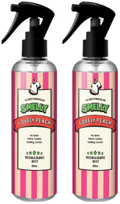 스멜리 룸앤패브릭, 250ml, 2개, 러블리피치