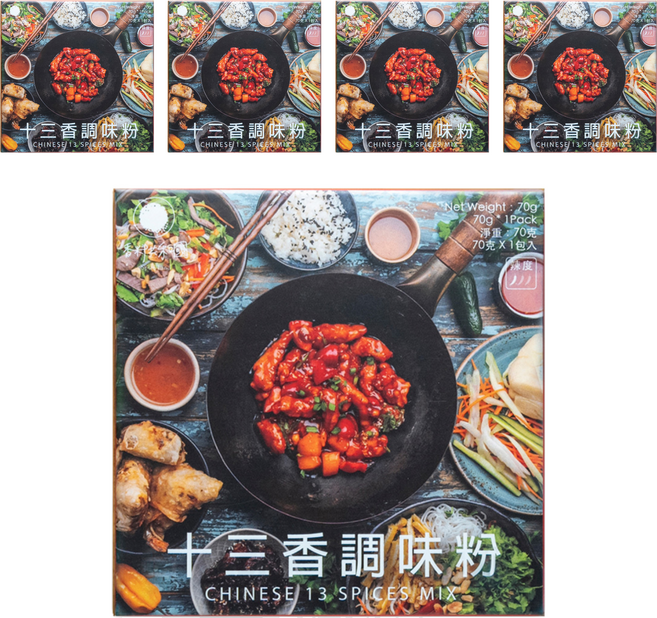 香料共和國 十三香調味粉, 70g, 5盒